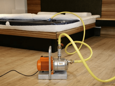 Profi Wasserbett Schlauchset Füllset und Entleerset mit Pumpe Sorglospaket